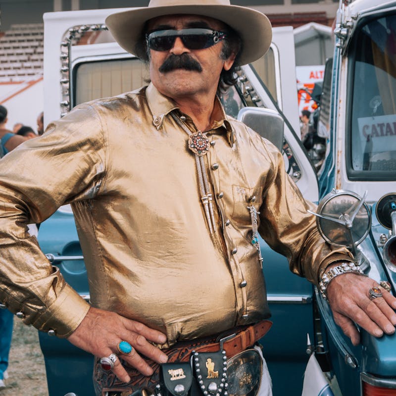 Black Mirror Disco Cowboy Hat