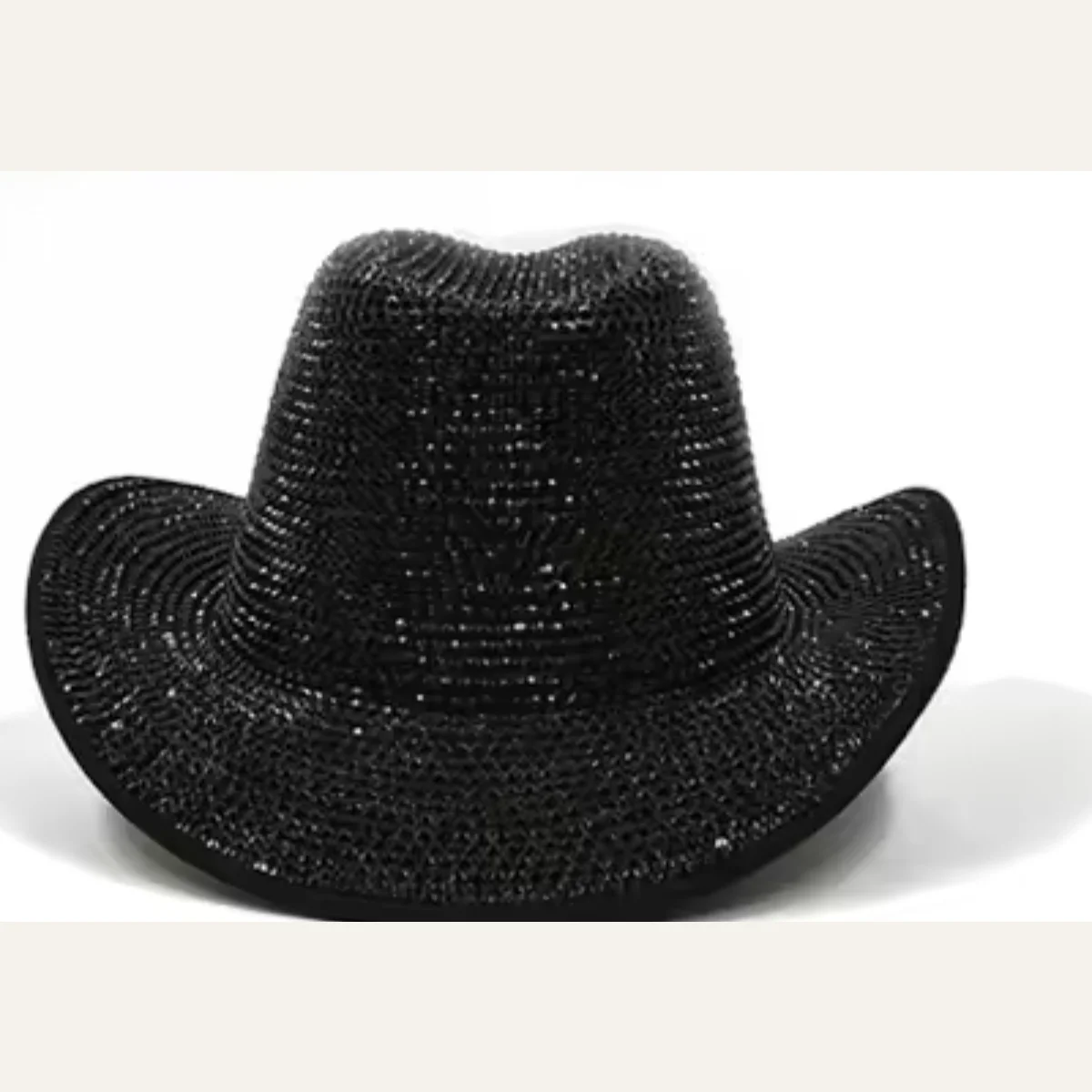 Black Mirror Disco Cowboy Hat - right side profile view