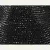 Black Sequin Disco Cowboy Hat - sparkle sequin texture closeup