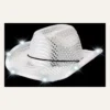 LED Light-Up Disco Cowboy Hat front view with glowing lights