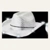 LED Light-Up Disco Cowboy Hat LED brim lights closeup