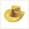 Metallic Gold Western Disco Cowboy Hat front view
