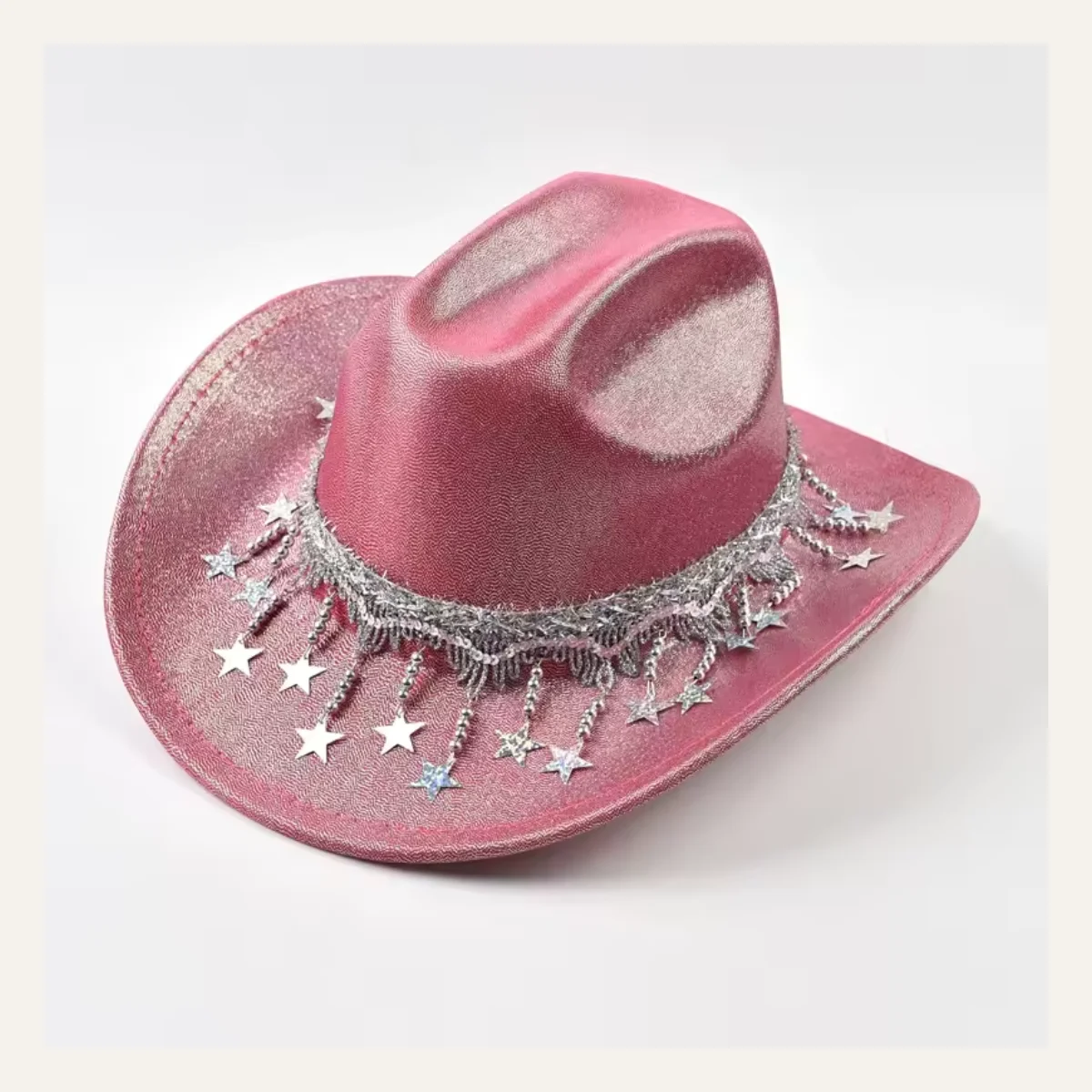 Rose Gold Sequin Cowboy Hat