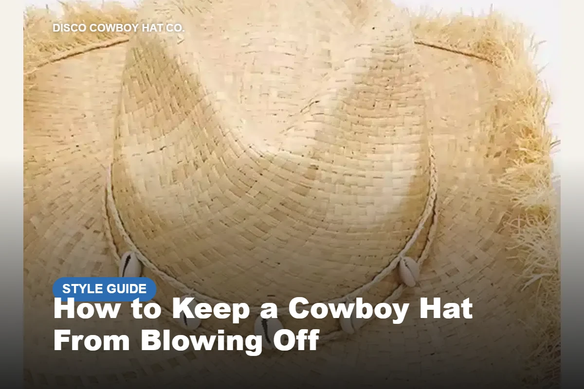 How to keep a cowboy hat from blowing off in wind featured image with natural straw fringe cowboy hat