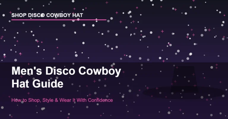 Men's disco cowboy hat guide - rhinestone and mirror cowboy hat styles for men, shop disco cowboy hat