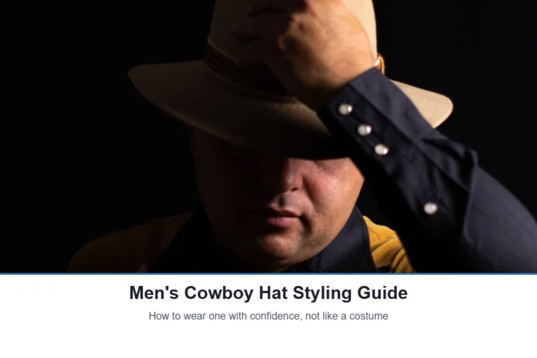 Men’s Cowboy Hat Styling Guide: How to Wear One With Confidence