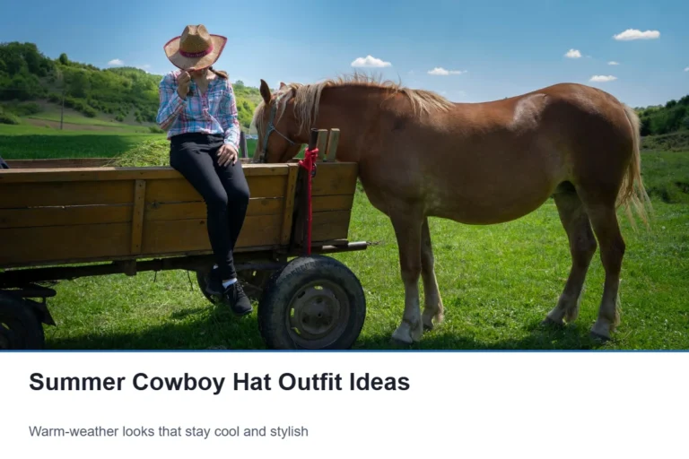 Summer Cowboy Hat Outfit Ideas: Warm-Weather Looks That Work