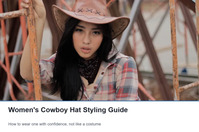 Women’s Cowboy Hat Styling Guide: How to Wear One With Confidence